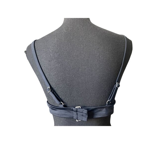 Old Navy triangle black bikini Bralette top swim adjustable straps beach wireles - Picture 4 of 7